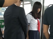 Japan Sweet Student On Train